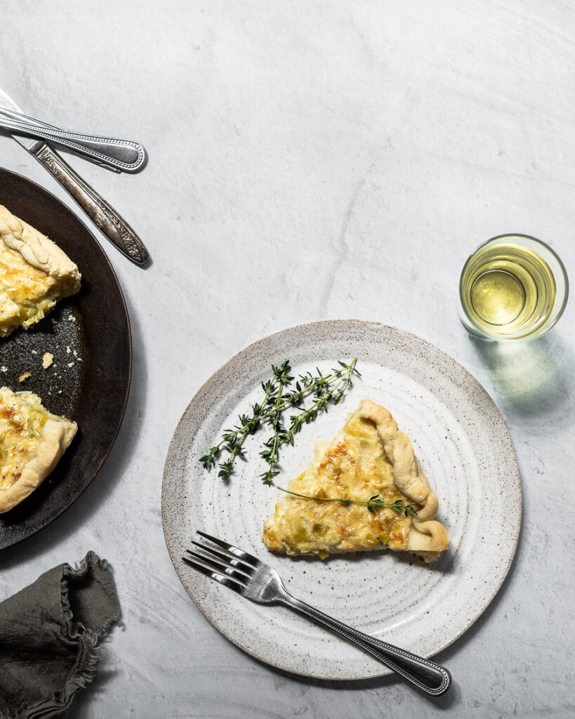 Savory French Leek Tart - Chasing the Seasons