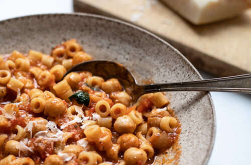 pasta and chickpeas