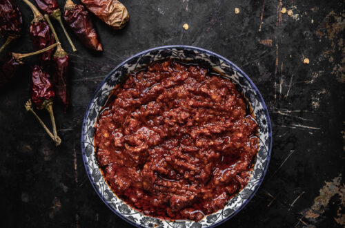 Hot pepper sauce paste