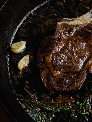 Pan Seared Steak with Garlic & Butter - Chasing the Seasons