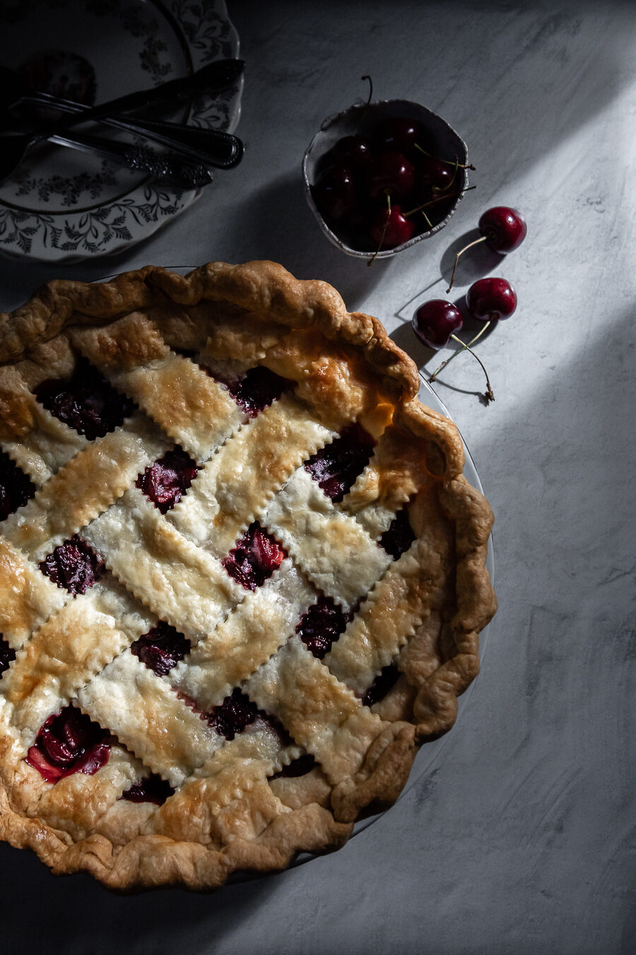 homemade cherry pie